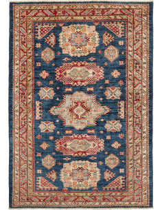Kazak Fine 124x175 Cm Kazak Fine, Pakistan, Hand-carded Wool