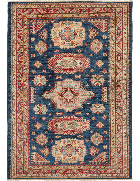 Kazak Fine 124x175 Cm Kazak Fine, Pakistan, Hand-carded Wool