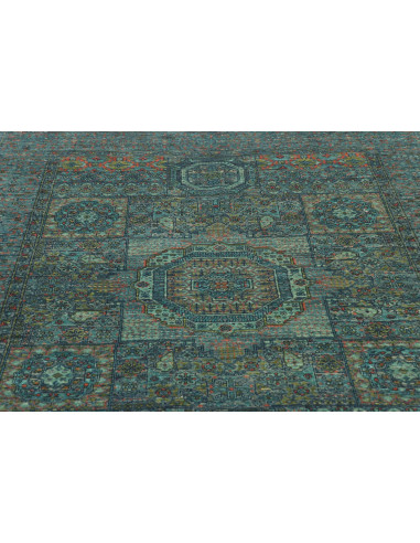 Rug Mamlouk Pakistan 146x208 Petrol Blue Emeral