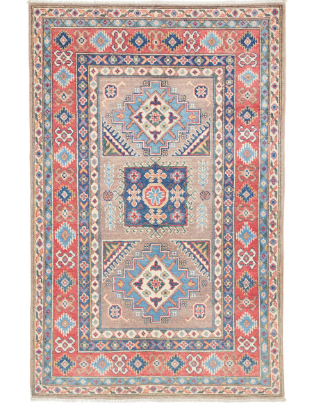 Kazak 116x182 Cm Kazak Afghanistan Hand-carded Wool Cotton