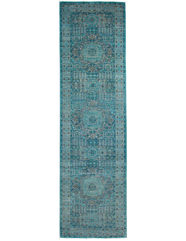 Rug Mamlouk Pakistan 80x293 Turquoise Teal