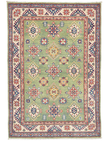Kazak 100x149 Cm Kazak, Afghanistan, Hand-carded Wool (warp: