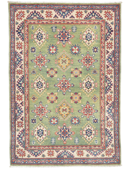 Kazak 100x149 Cm Kazak, Afghanistan, Hand-carded Wool (warp: