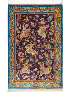 Ghom Seta 78x120 Cm Ghom Seta, Persia, 100% Seta (trama: