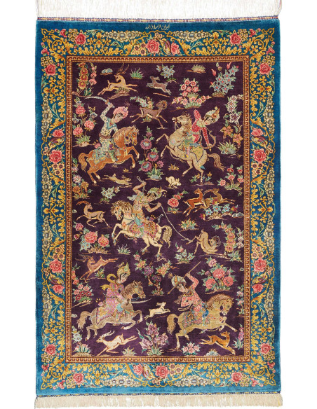 Ghom Seta 78x120 Cm Ghom Seta, Persia, 100% Seta (trama: