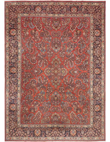 Sarough 283x398 Cm Sarough, Persia, Lana Cardata A Mano