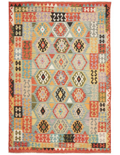 Kilim 209x315 Cm Kilim, Afghanistan, Hand-carded Wool,