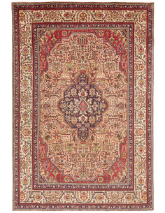 Tabriz 200x302 Cm Tabriz, Persia, Hand-carded Wool (cotton