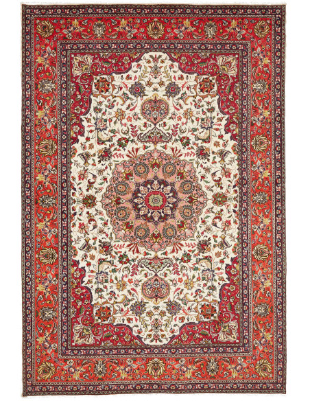 Tabriz 203x298 Cm Tabriz, Persia, Lana Cardata A Mano