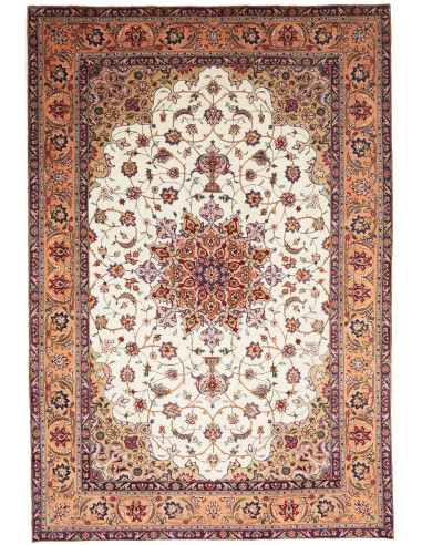 Tabriz 198x294 Cm Tabriz, Persia, Hand-carded Wool (warp: