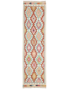 Kilim 80x296 Cm Kilim, Afghanistan, Hand-carded Wool (warp:
