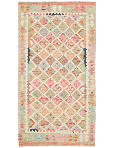 Kilim 105x196 Cm Kilim Afghanistan Lana Cardata A Mano