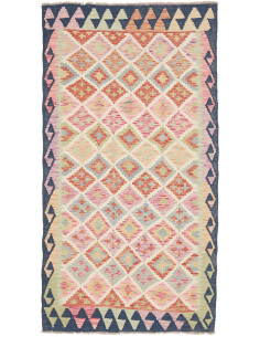Kilim 104x197 Cm Kilim, Afghanistan, Lana Cardata A Mano