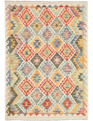 Kilim 123x172 Cm Kilim Afghanistan Lana Cardata A Mano