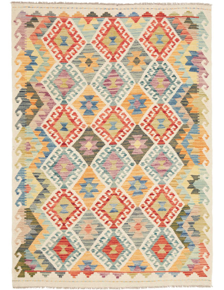 Kilim 123x172 Cm Kilim Afghanistan Hand-carded Wool (warp: