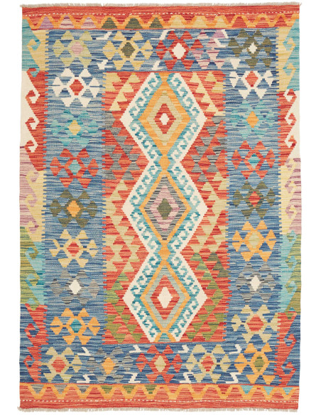 Kilim 127x182 Cm Kilim, Afghanistan, Hand-carded Wool (warp: