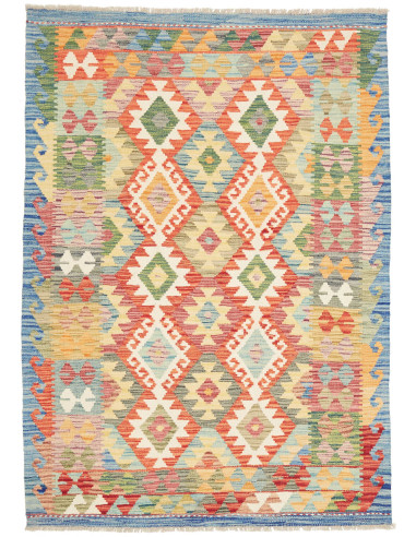 Kilim 125x175 Cm Kilim, Afghanistan, Lana Cardata A Mano