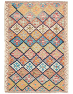Kilim 131x191 Cm Kilim Afghanistan Lana Cardata A Mano