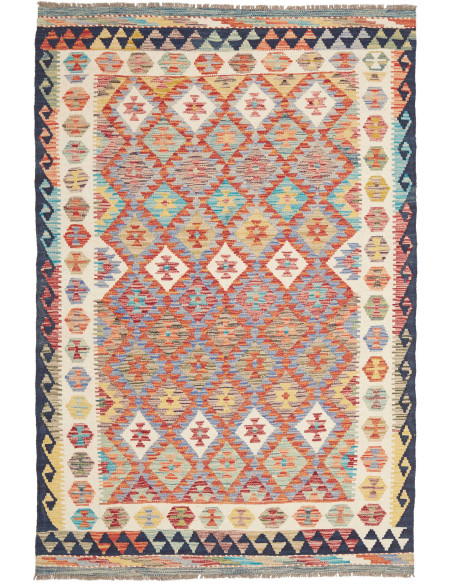 Kilim 127x192 Cm Kilim, Afghanistan, Lana Cardata A Mano
