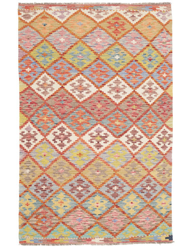 Kilim 119x192 Cm Afghan Kilim, Hand-carded Wool, Cotton
