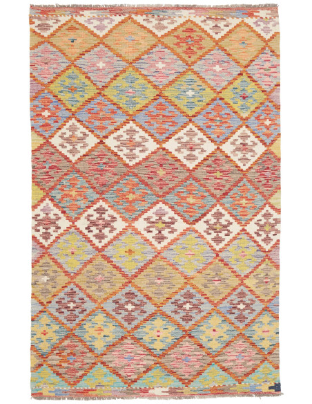 Kilim 119x192 Cm Afghan Kilim, Hand-carded Wool, Cotton