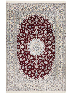 Nain 6la 208x312 Cm Nain 6la, Persia, Lana Cardata A Mano E
