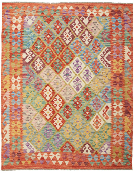 Kilim 150x193 Cm Kilim, Afghanistan, Hand-carded Wool