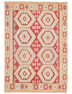 Kilim 142x200 Cm Kilim Afghanistan Lana Cardata A Mano 0.3