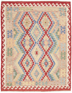 Kilim 158x196 Cm Kilim Afghanistan, Hand-carded Wool (warp: