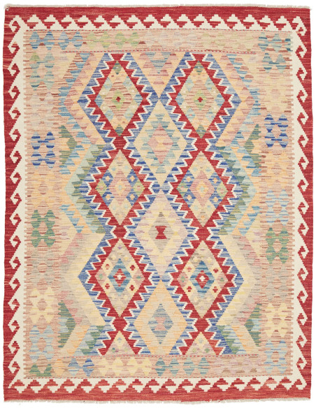 Kilim 158x196 Cm Kilim Afghanistan, Hand-carded Wool (warp: