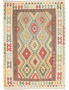 Kilim 153x210 Cm Kilim, Afghanistan, Lana Cardata A Mano