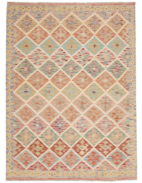 Kilim 148x202 Cm Kilim Afghanistan Lana Cardata A Mano
