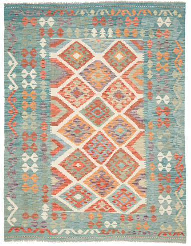 Kilim 154x202 Cm Kilim Afghanistan Lana Cardata A Mano