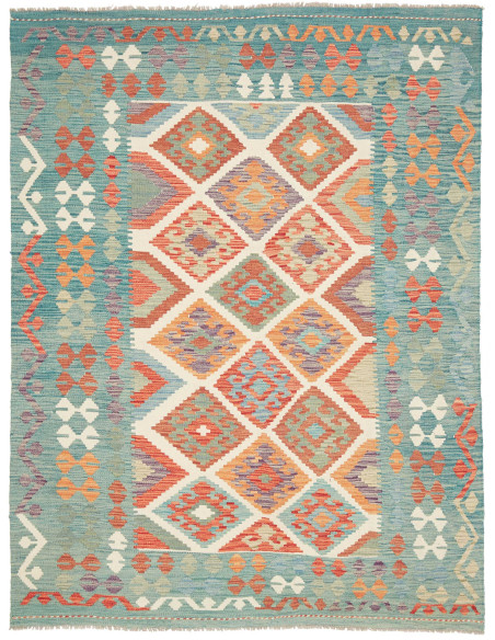 Kilim 154x202 Cm Kilim Afghanistan Lana Cardata A Mano