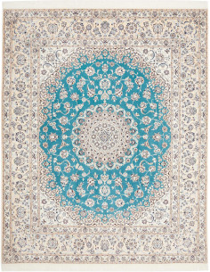 Nain 6la 207x254 Cm Nain 6la, Persia, Lana Cardata A Mano E