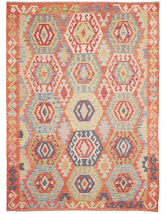 Kilim 184x248 Cm Kilim, Afghanistan, Hand-carded Wool (warp: