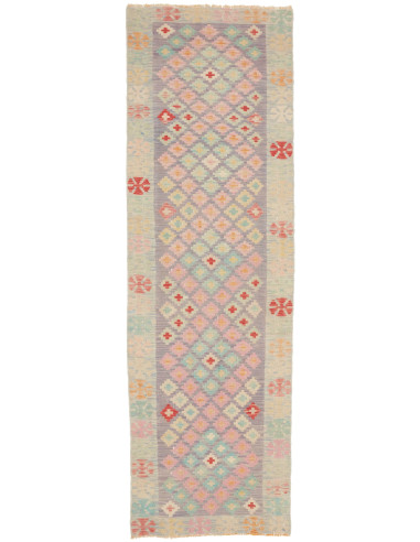 Kilim 73x244 Cm Kilim, Afghanistan, Lana Cardata A Mano,