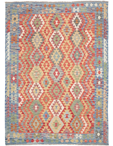 Kilim 170x237 Cm Kilim, Afghanistan, Lana Cardata A Mano