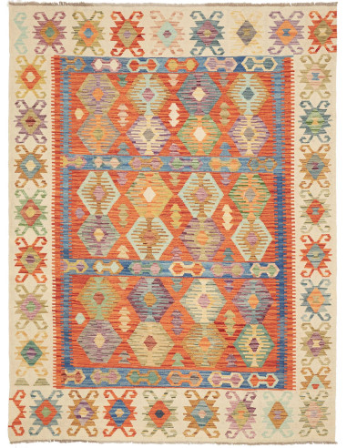 Kilim 178x243 Cm Kilim, Afghanistan, Hand-carded Wool (warp: