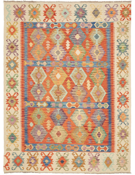 Kilim 178x243 Cm Kilim, Afghanistan, Hand-carded Wool (warp: