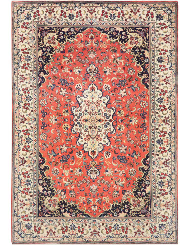 Kashan 196x293 Cm Kashan, Persia, Lana Cardata A Mano