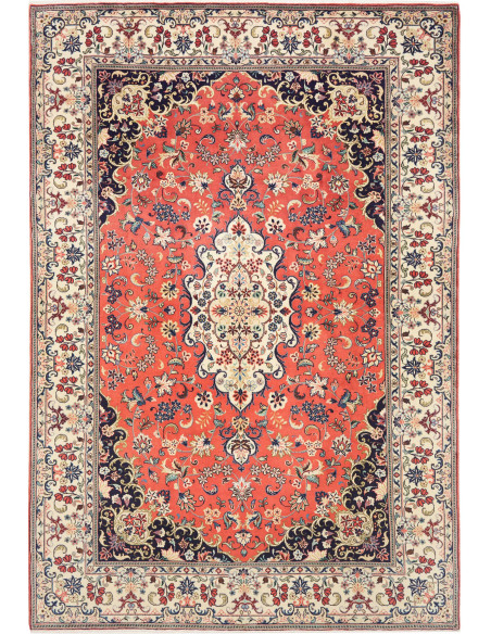 Kashan 196x293 Cm Kashan, Persia, Lana Cardata A Mano