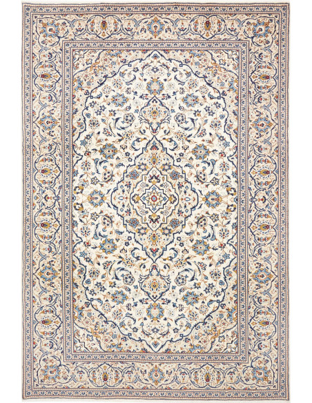 Kashan 196x295 Cm Kashan, Persia, Hand-carded Wool (cotton