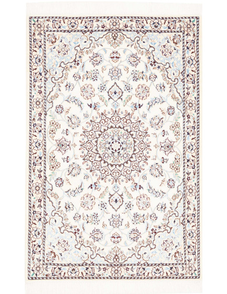 Nain 9la 81x125 Cm Nain 9la, Persia, Lana Cardata A Mano E