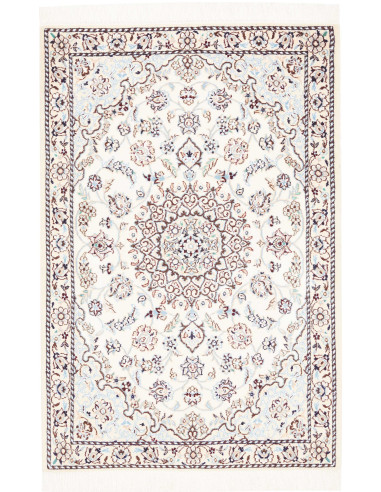 Nain 9la 81x122 Cm Nain 9la, Persia, Lana Cardata A Mano E