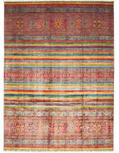 Tappeto Samarkand Pakistan 269x368 Rosso Blu