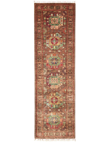 Tappeto Samarkand Pakistan 83x278 Marrone Ruggi