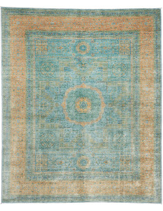Rug Mamlouk Pakistan 246x290 Aqua Terracotta