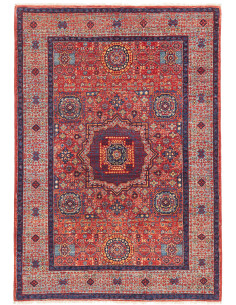 Tappeto Mamlouk Pakistan 103x147 Rosso Blu