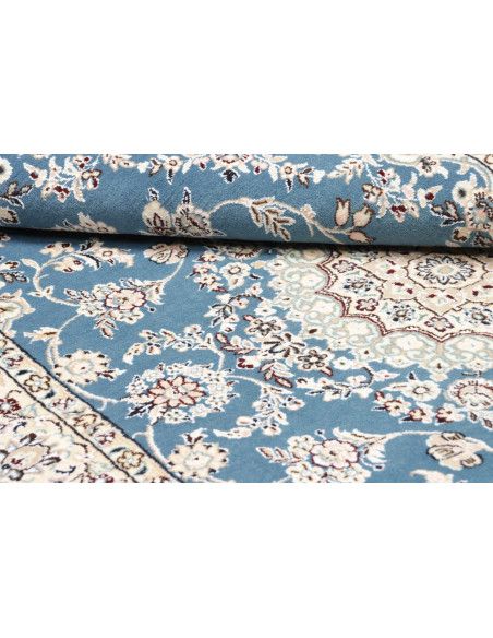 Tappeto Nain 9La Persia bianco blu 132x205